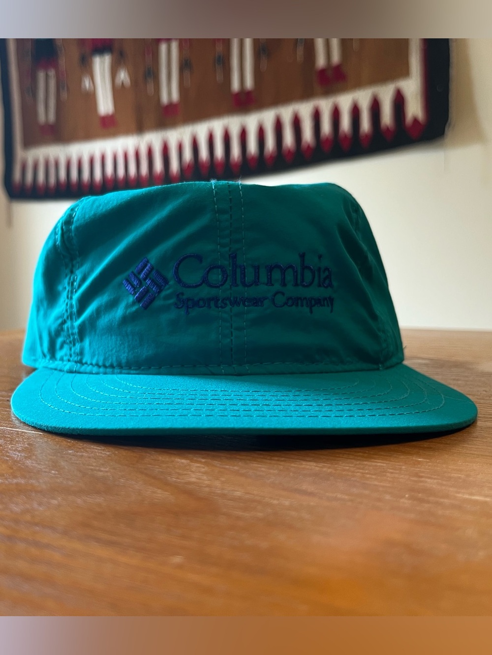 🧢 NWT Vintage Columbia Sportswear USA Willapa Bay OSFA Nylon Camp Hat Jade Green